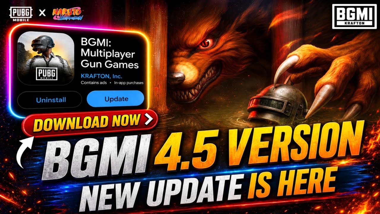 😍BGMI 4.5 NEW UPDATE IS HERE | HOW TO UPDATE BGMI 4.5 VERSION