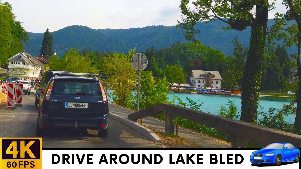 Driving in Slovenia 2: Drive around Lake Bled - 4K CAR DRIVE