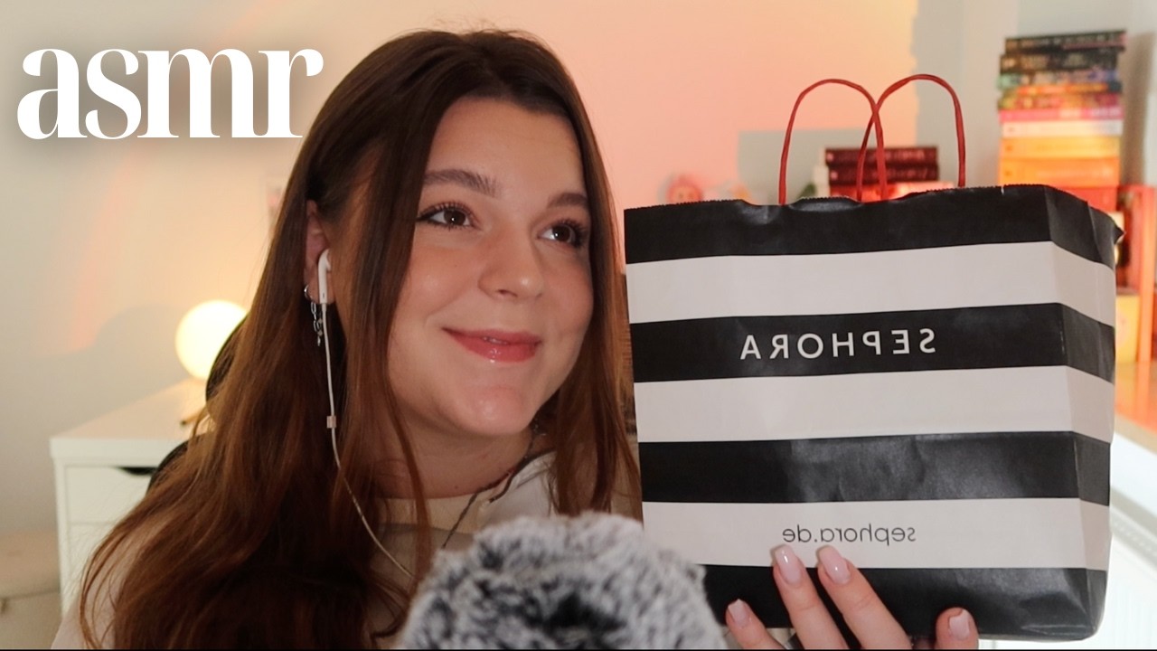 ASMR Sephora Make Up Haul 🧸☁️ *clicky whispers & tapping*