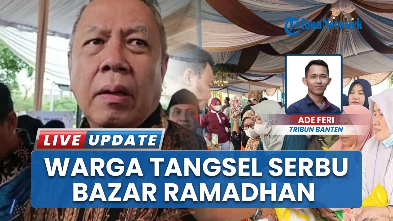 Warga Tangsel Serbu Bazar Ramadhan di Pondok Aren, Sembako Dijual Murah Jelang Lebaran 2026