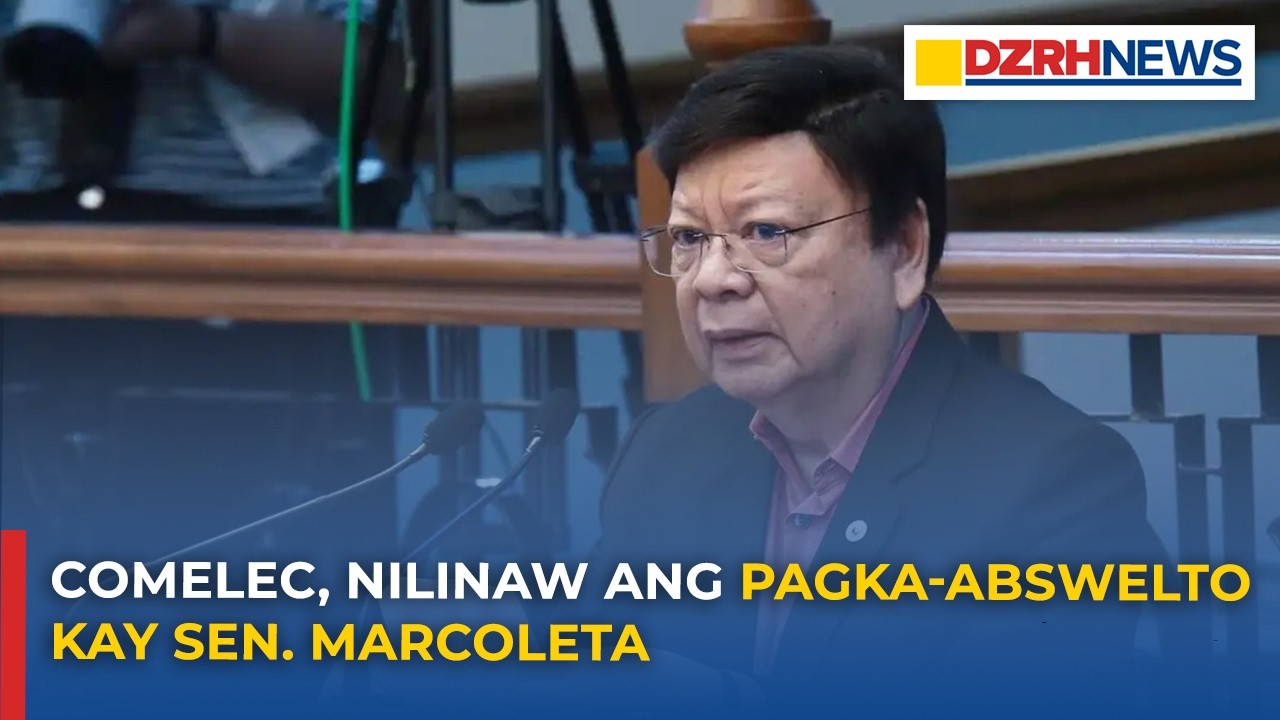 COMELEC, nilinaw ang pag-abswelto kay Sen. Marcoleta