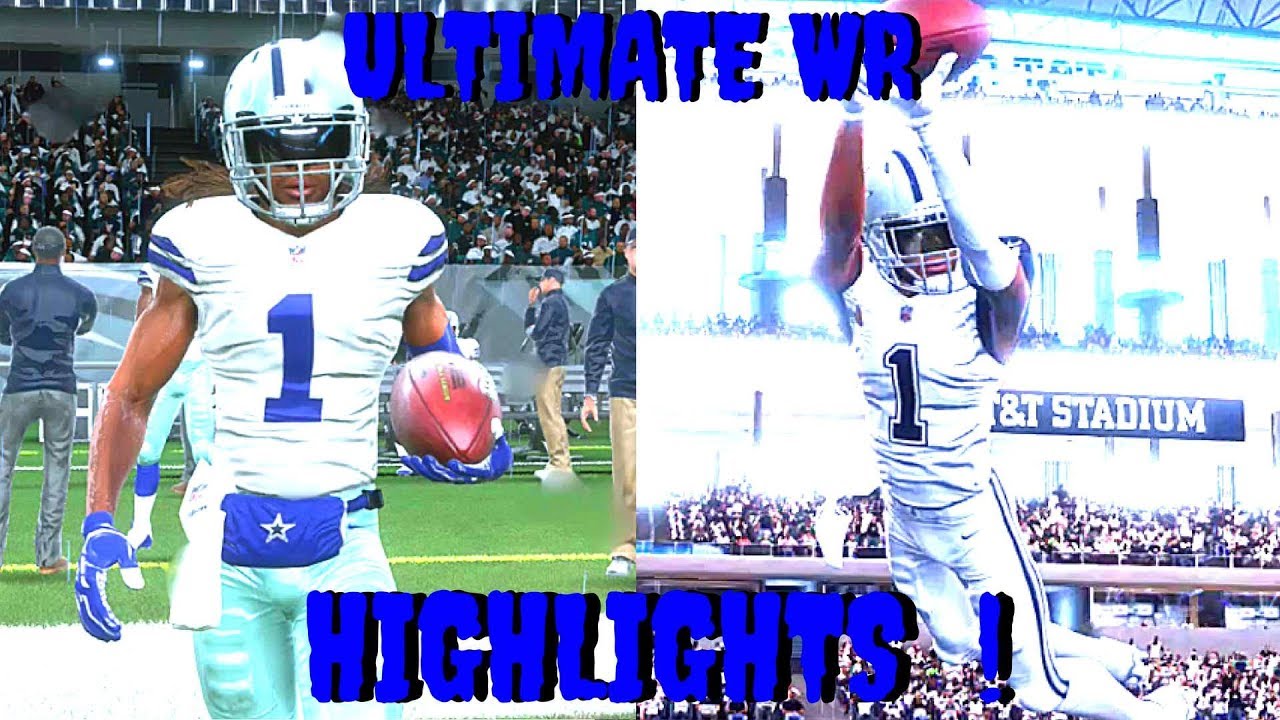 Madden 18 career mode WR Highlights - ULTIMATE BEAST WR HIGHLIGHTS REEL (Highlights with music)