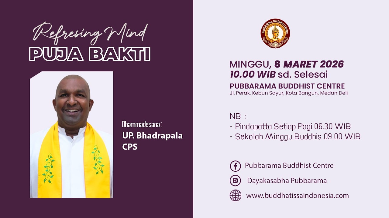 Puja Bakti Umum | Minggu, 8 MARET 2026 | UP. Bhadrapala CPS