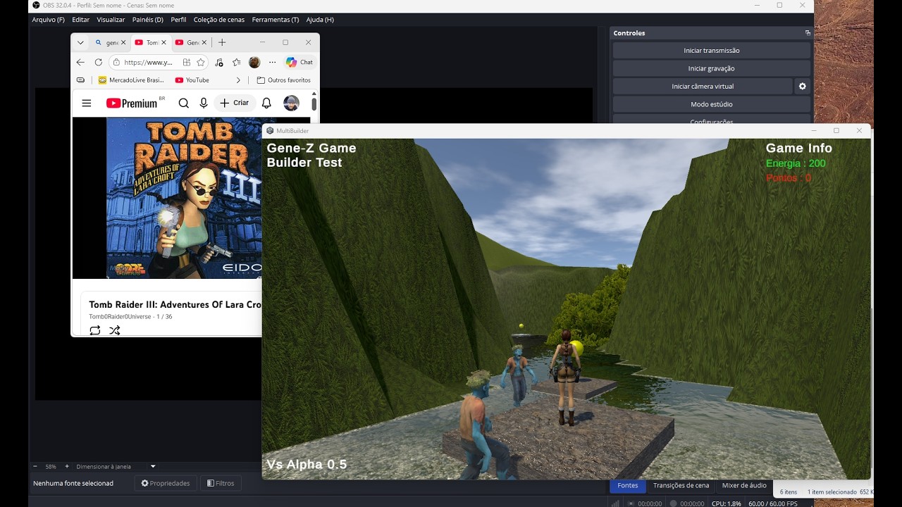 Game Builder Alpha 0.5 - Ajustando animações por estado e interagindo com outros objetos