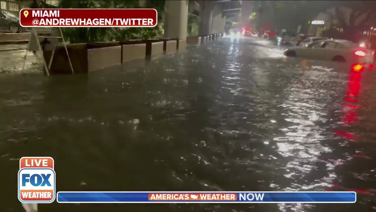 Flooding Video: Miami Street Turns Into River