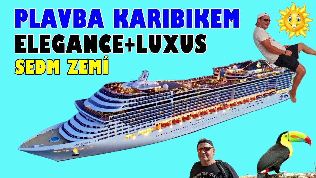 MALÁ BOUŘE V KARIBIKU - BAZÉNY SE NA LODI VYLÉVALY, ELEGANCE. LUXUS, za 12 dní 7 zemí, SUPER KUCHYNĚ