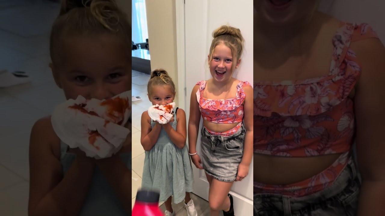 Lani nose bleed prank on mom #shorts