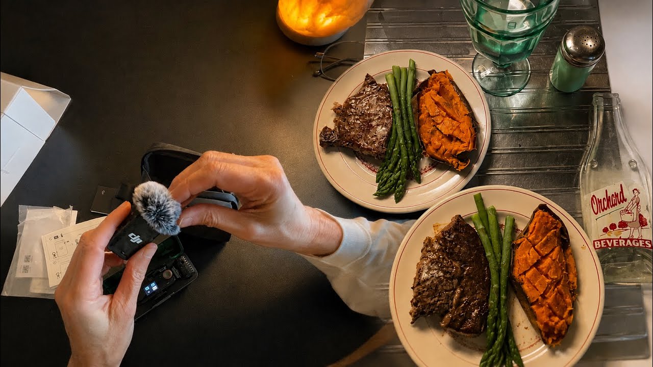 DJI Mic 2 Unboxing & Real ASMR Sound Test (Cooking Steak Dinner) ~ Soft Spoken