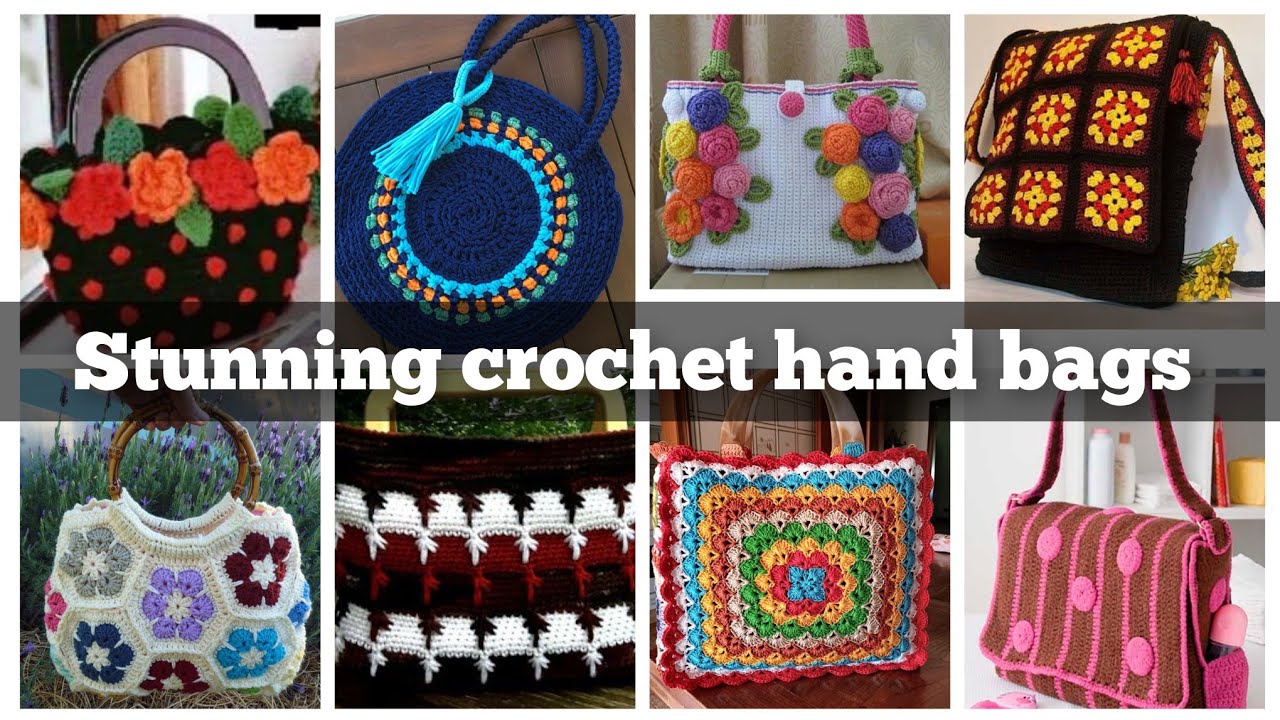 200+Attractive shoulder hand bags designs for ladies/crochet new stylish designs of purse