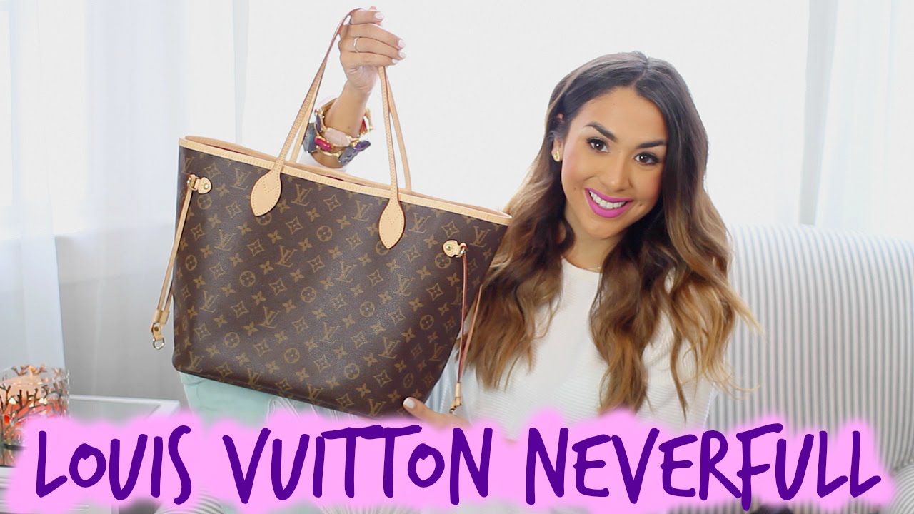 What's in My Purse?! LOUIS VUITTON NEVERFULL MM | ALEXANDREA GARZA