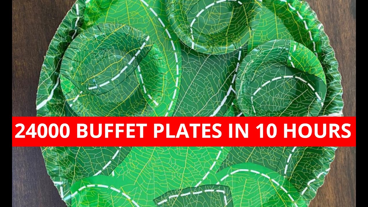 Full Automatic Buffet Paper Plate Making Machine Call 9718179700