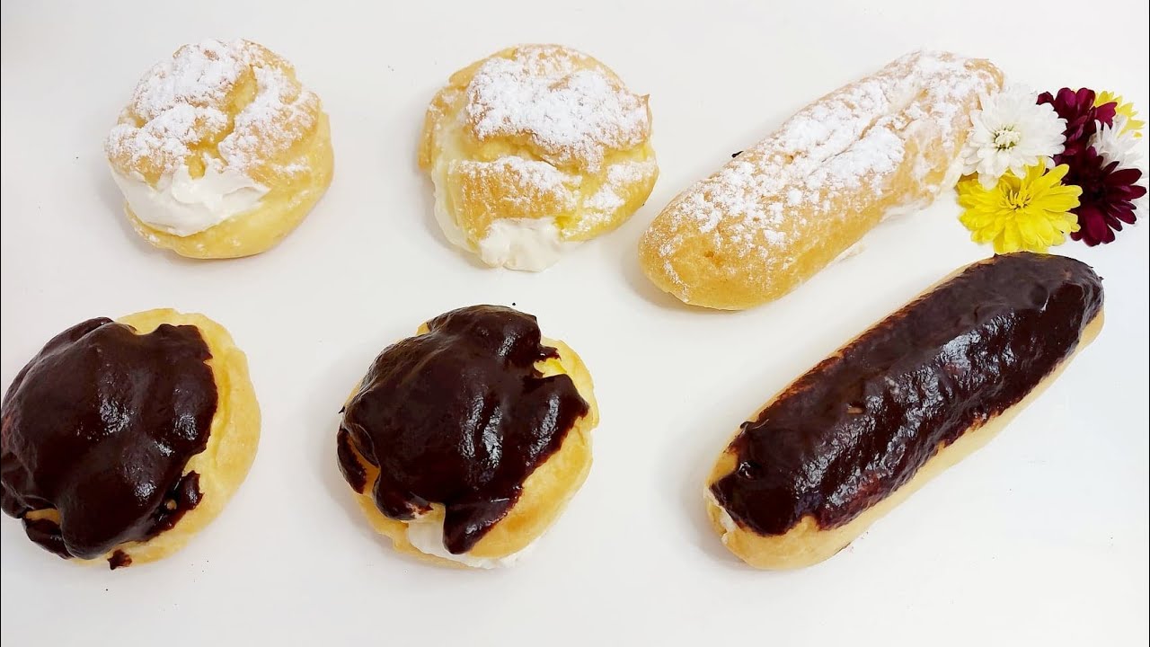 Easy home made Cream puff recipe / éclair recipe/ Pâte à choux recette by La Table with Saeed Hazara