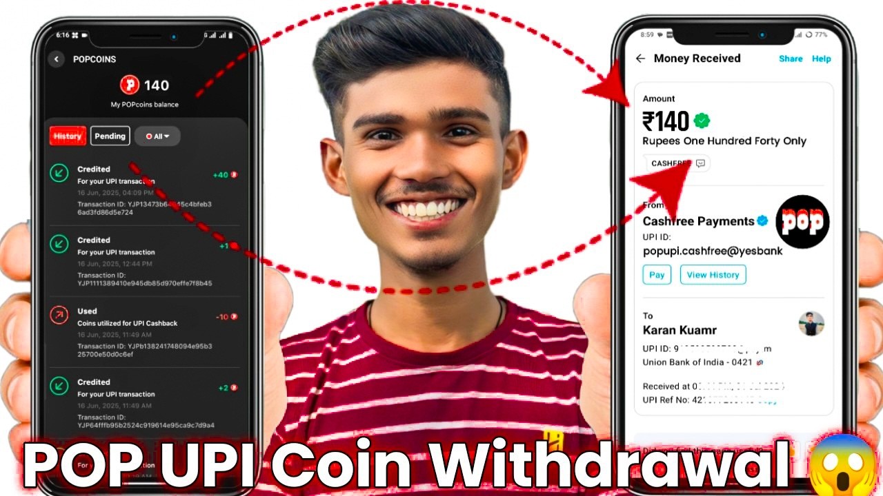 pop coins withdrawal successful | pop coin kaise use kare | pop coin convert to cash | pop upi app