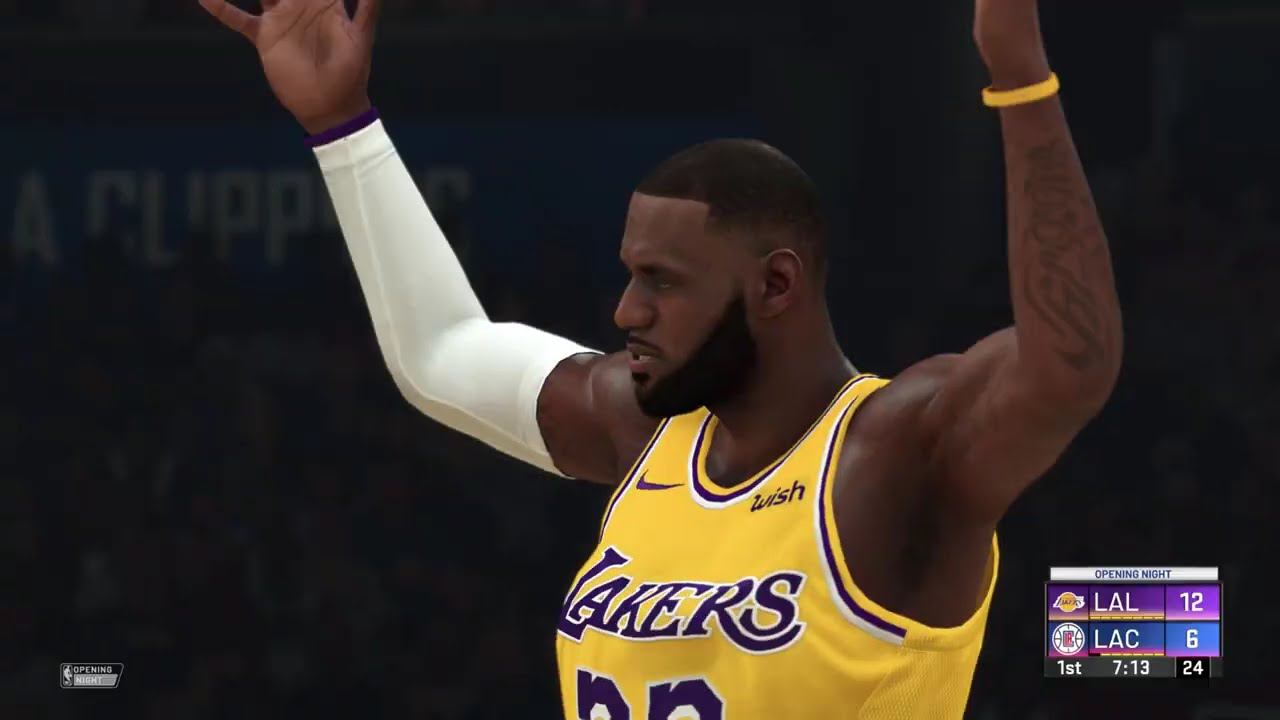4K – NBA 2K20 – October 22nd – 2019 – Los Angeles Lakers at Los Angeles Clippers