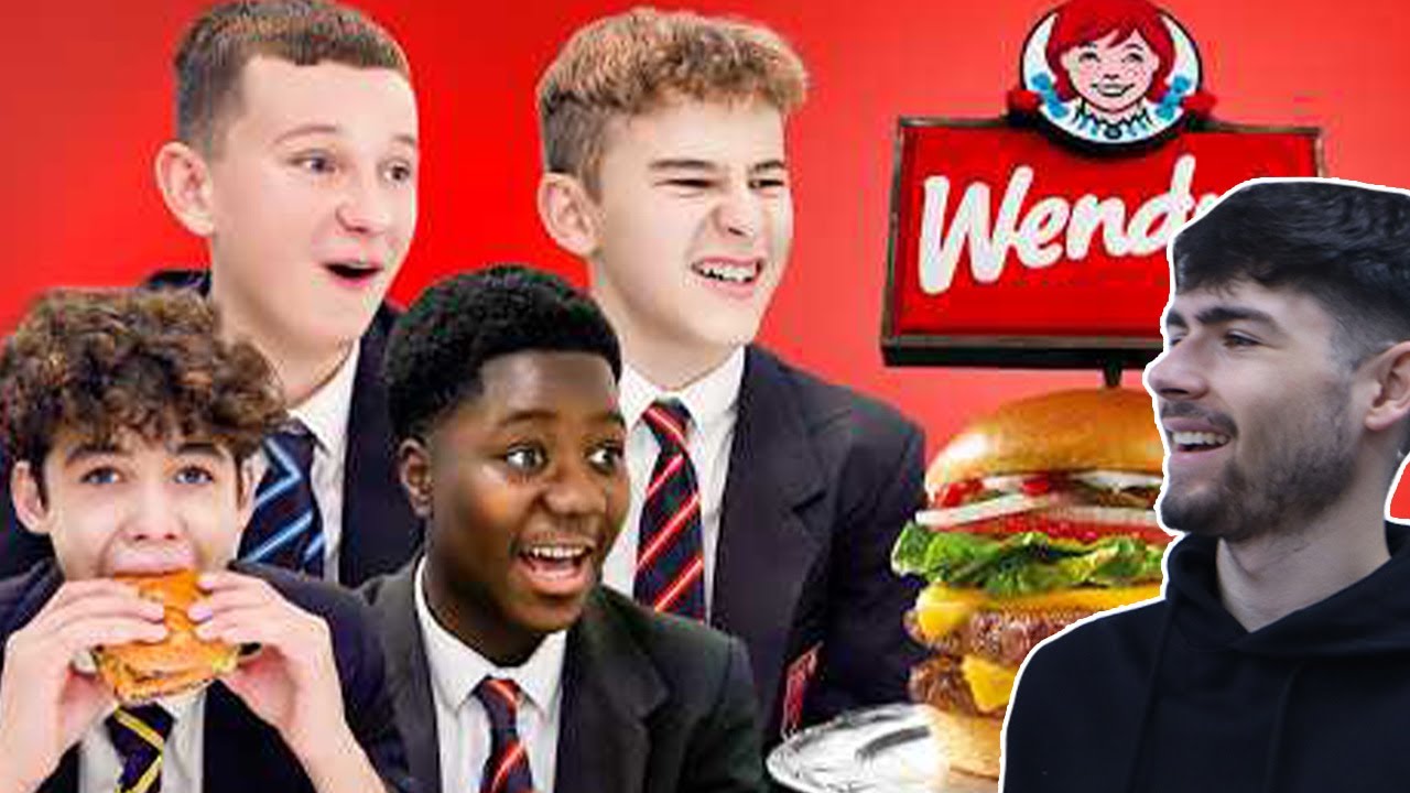 British Highschoolers try Wendy's for the first time! British Family React!