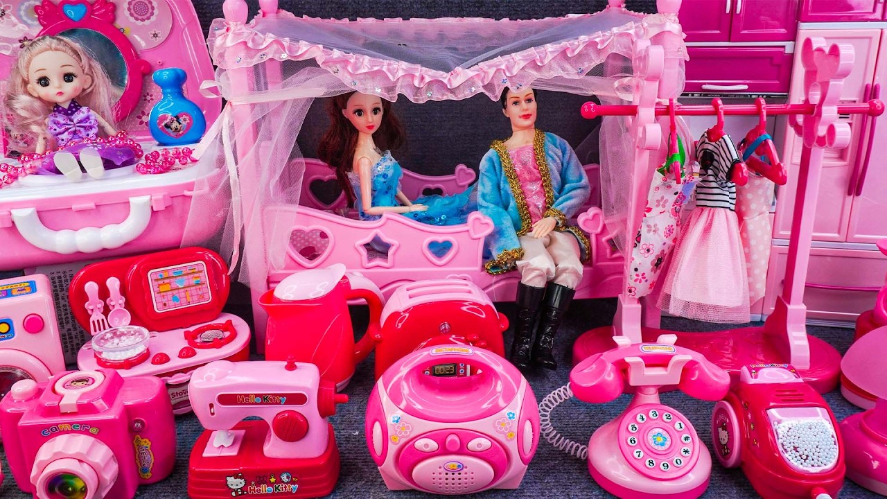 18 Minutes Satisfying With Unboxing Barbie Princess Wedding Dress Up Playset Review Toys｜ASMR