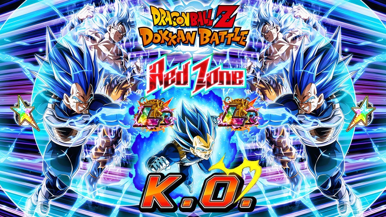Test de VEGETA BLUE EVOLUTION lr pui des 10 ans à 55% & 100% en red zone #dokkanbattle #dokkan #dbz