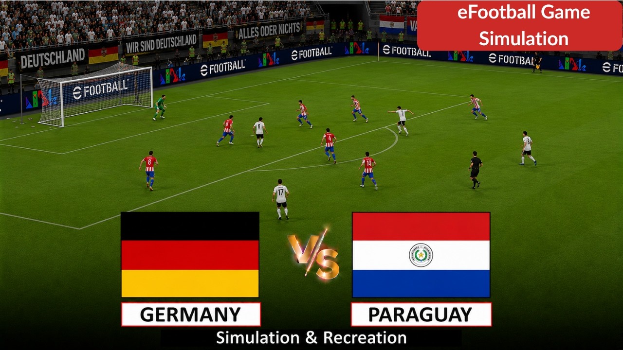 LIVE: Germany vs Paraguay | FIFA World Cup 2026 | Video Game Simulation Match