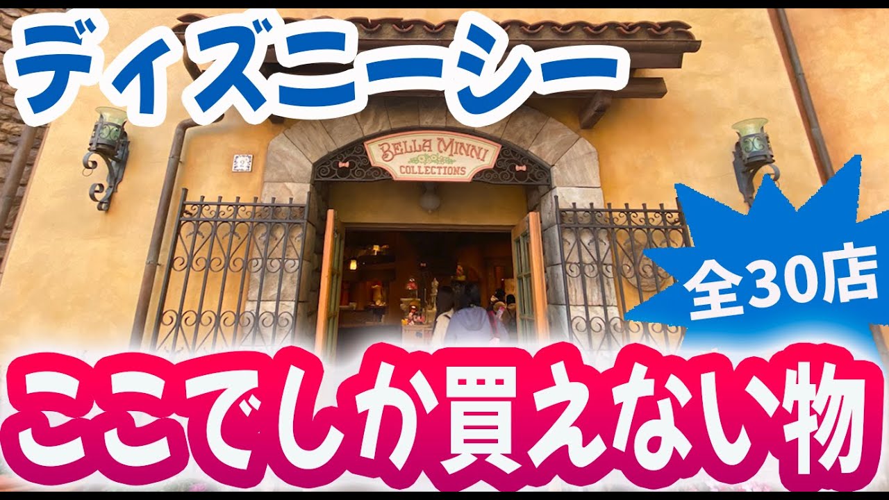 ディズニーシー 全ショップ紹介（３０店）/ バックグラウンドストーリー、内装、スーベニアメダル、その店でしか買えないグッズ等