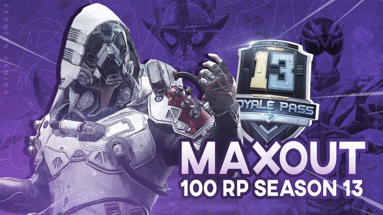 SEASON 13 ROYAL PASS MAXED OUT | NEW AUG, AND BIKE SKIN | NEW OUTFIT | KRONTEN GAMING