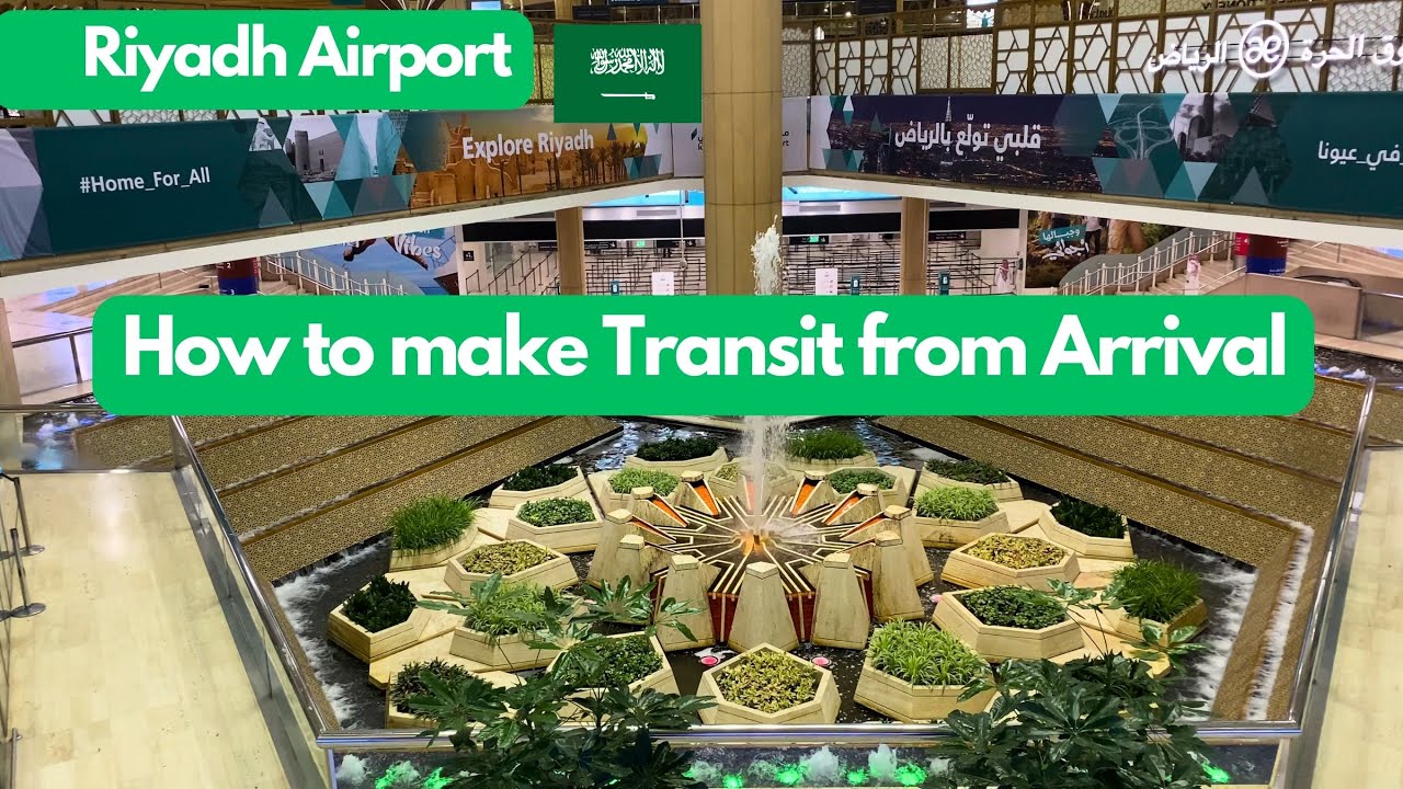 Riyadh Airport View | Walk tour | Saudi Arabia 4K
