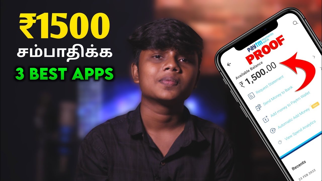 Best Money Earning Apps in Tamil | Earn Money Online Without Investment