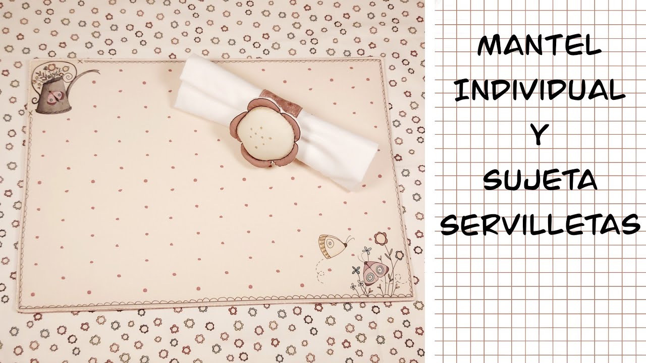 🧵🪡Cómo hacer el mantel individual y sujeta servilletas con el panel del altillo de los duendes