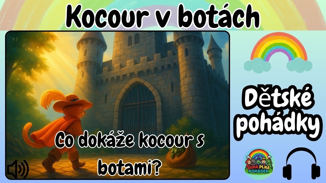 Kocour v botách 🌈🎒 | Pohádka z Duhy plné pohádek