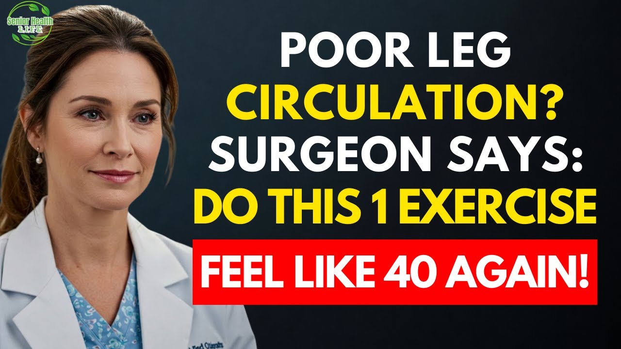 Surgeon REVEALS: Do THIS 1 Exercise for Poor Leg Circulation After 60! | Senior Health Tips