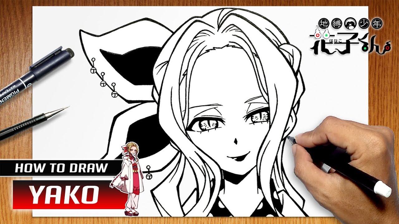 How to draw Yako from Jibaku Shounen Hanako kun