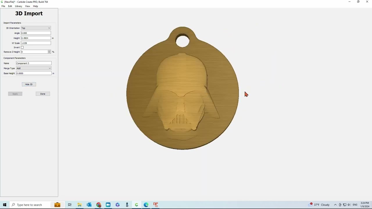 Importing an STL in Carbide Create