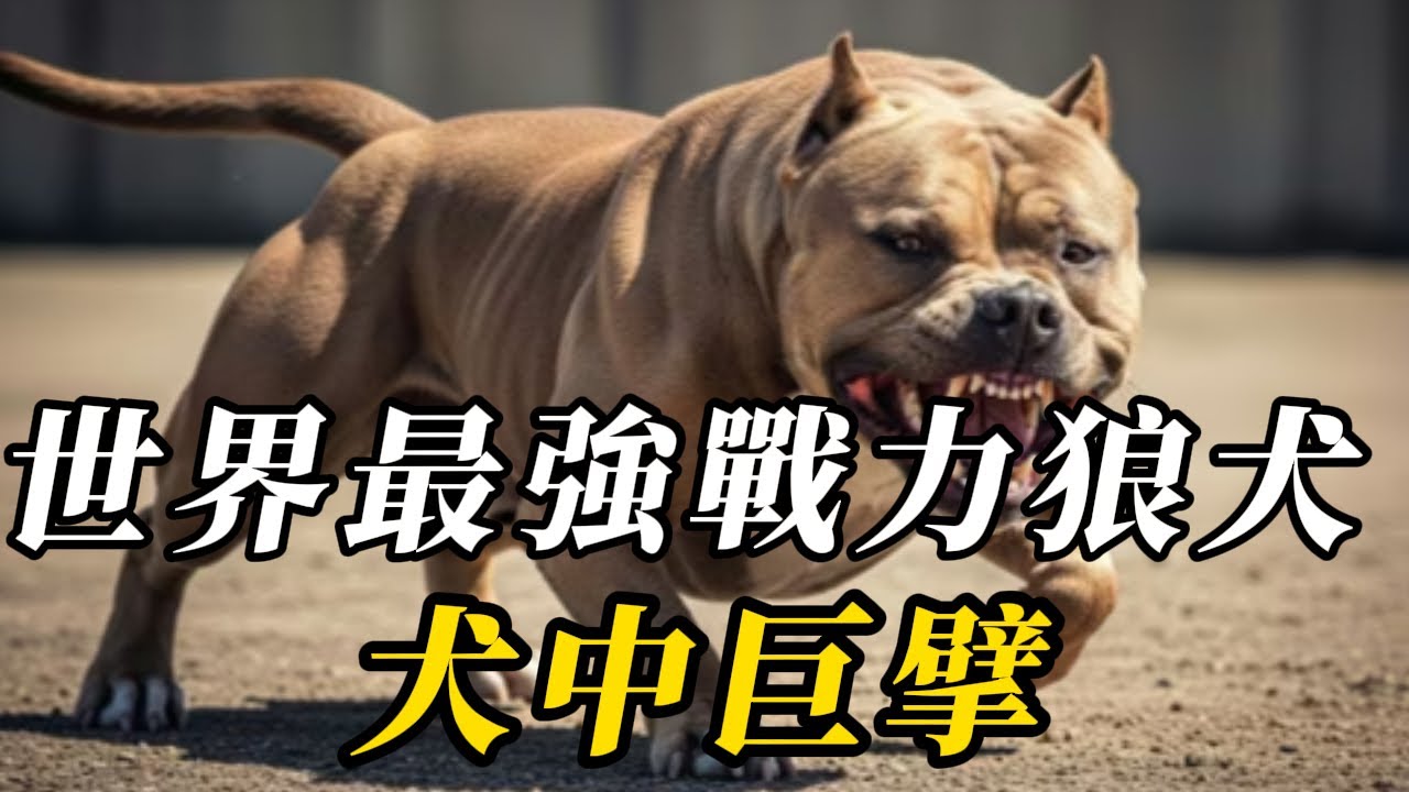 全世界10种能打败狼的猛犬，第八名是大家熟知的恶霸，第一名比藏獒还要可怕，千万不要碰！#世界之最 #动物 #动物世界 #知识渊博