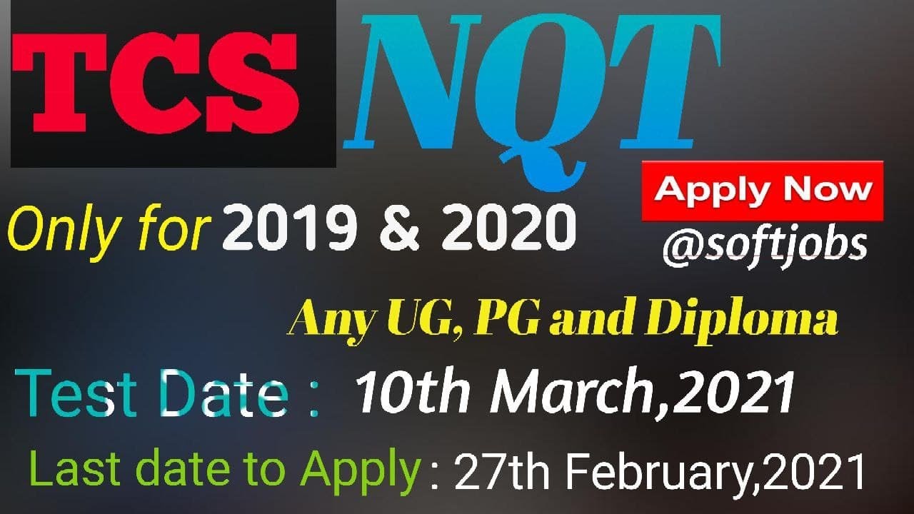 TCSNQT Exam March 2021 | Batch 2019|2020 Graduate only | Special Edition of Tcs Hiring UG|PG|Diploma