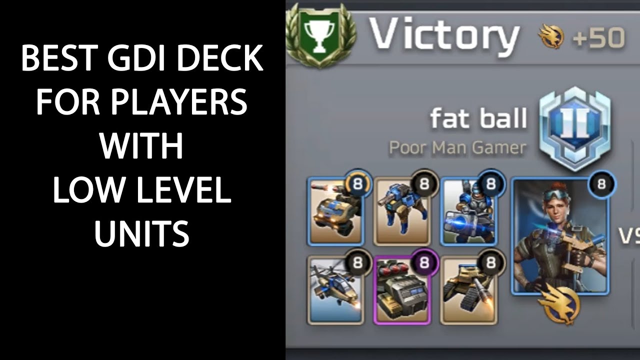 Command & Conquer: Rivals - BEST GDI DECK IF YOU HAVE WEAK(ER) UNITS