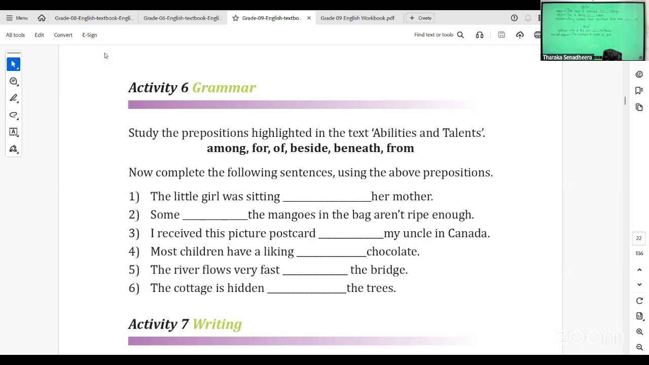 New Grade 9 English Class - 09.01.2025 Friday