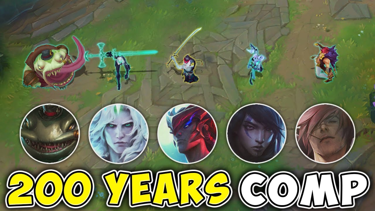 WE RAN THE 200 YEARS COMP! (ONLY BROKEN CHAMPIONS) - League of Legends