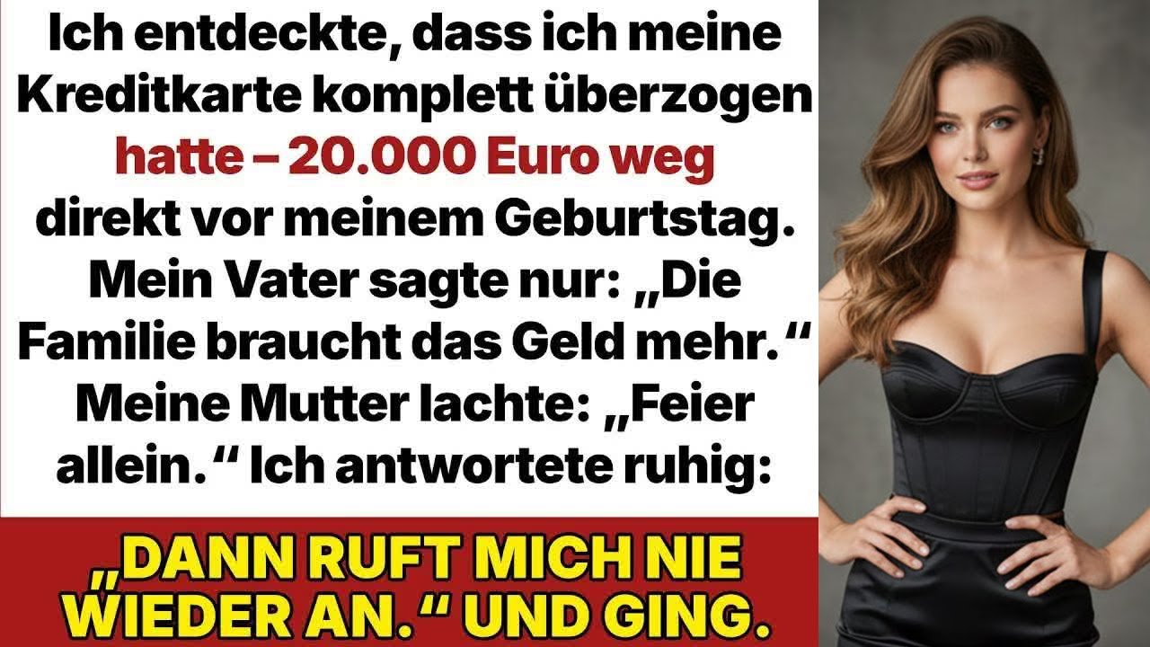 Meine Eltern klauten 20 000 € von meiner Karte – dann erfuhren sie, dass alles mir gehört!
