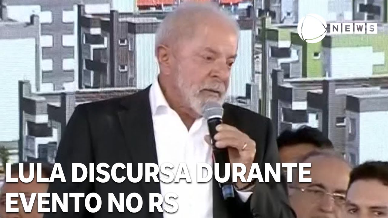 Lula discursa em evento de entrega de casas populares no RS