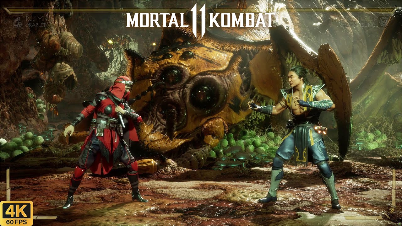Scarlet vs Shang Tsung | Mortal Kombat 11 | CPU vs CPU AI vs AI