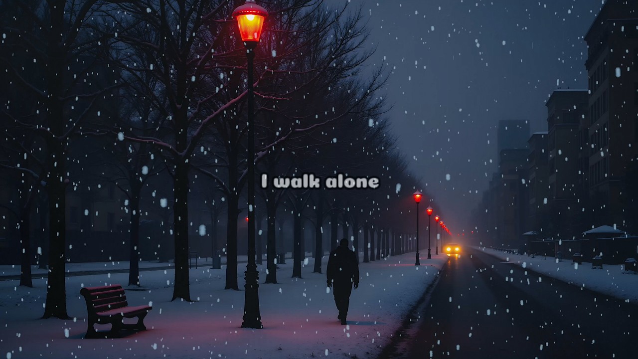 Walking Alone Under Streetlights