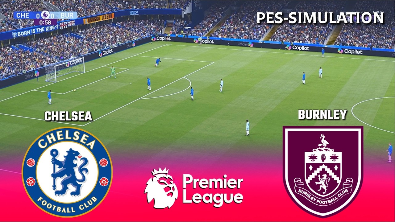 Chelsea vs Burnley | English Premier League | PES 2021 Simulation