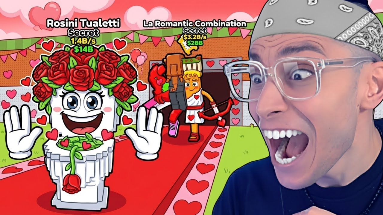 Ho sbloccato TUTTI i SAN VALENTINO BRAINROT su Steal a Brainrot Roblox!