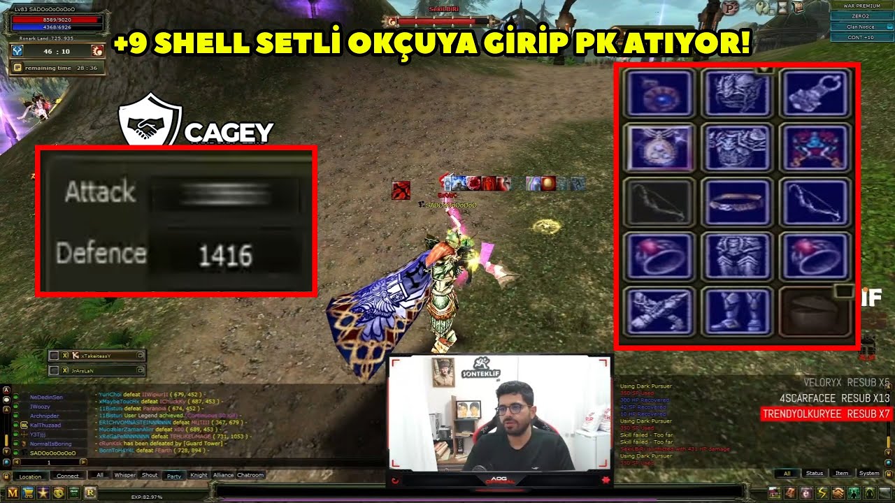 AOGofficial - (Zero) Eski Günlerdeki Gibi Shell Set ve İron Bow'lu Okçu ile PK Atıyor! Knight Online