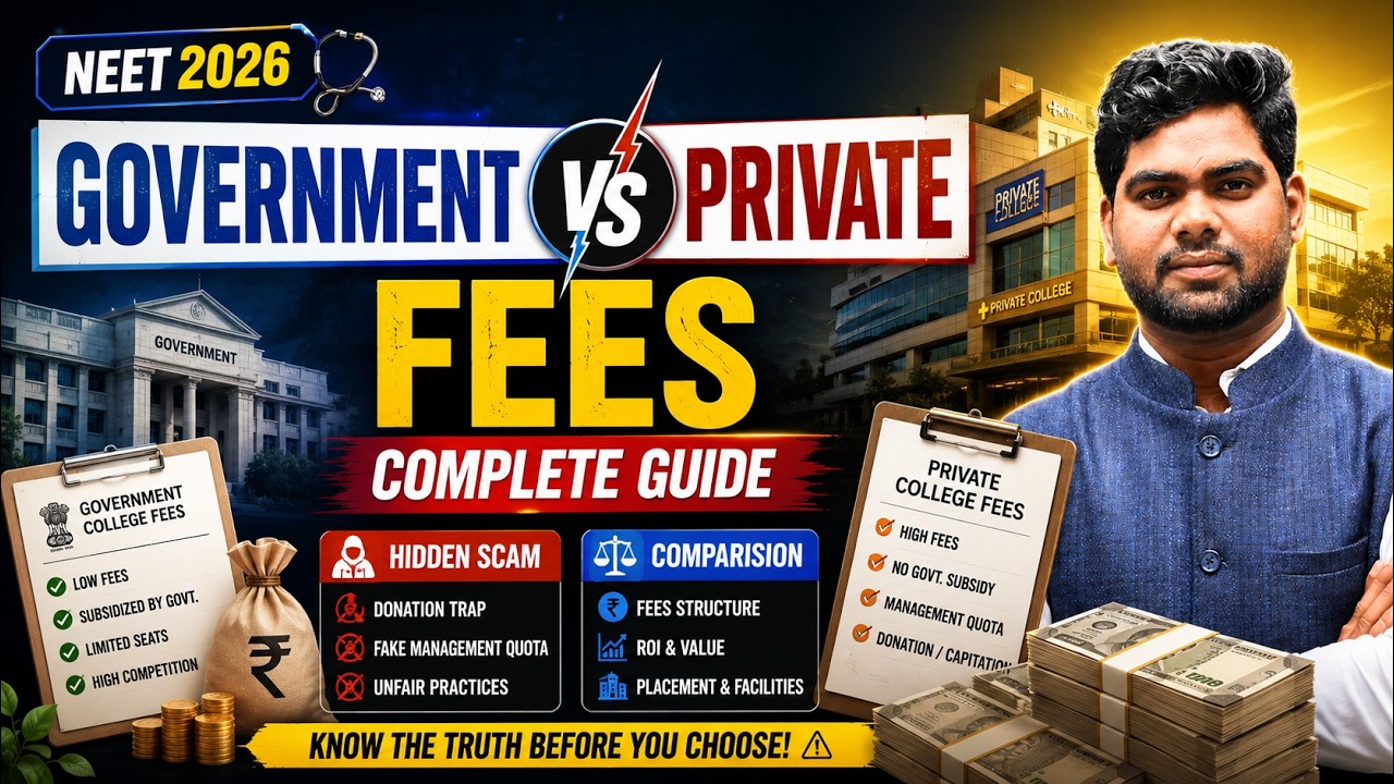 Government vs Private BAMS Fees 2026 | Complete Comparison & Hidden Charges Guide