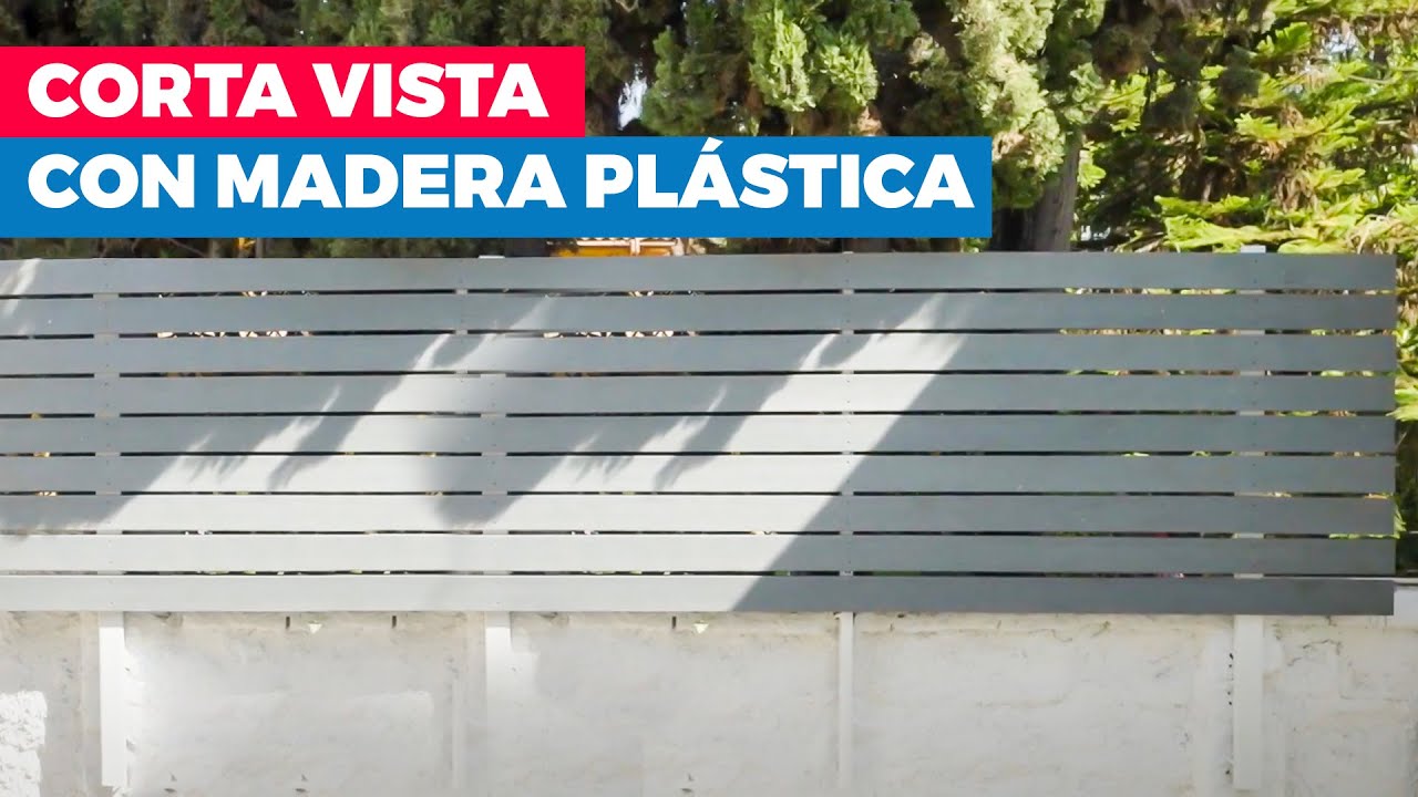 Cómo hacer un corta vista para muros con madera plástica