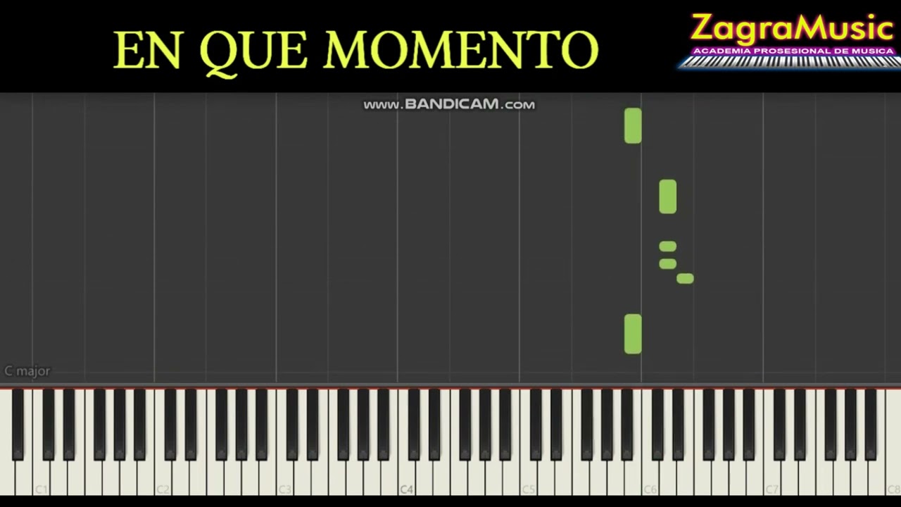 SANTIAGO - EN QUE MOMENTO - MIDI - TUTORIAL TECLADO