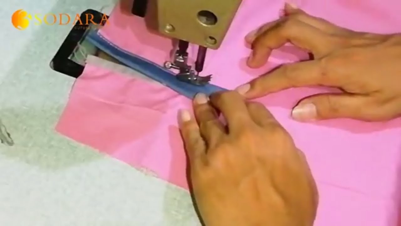 Menjahit Belahan Manset Lengan Kemeja