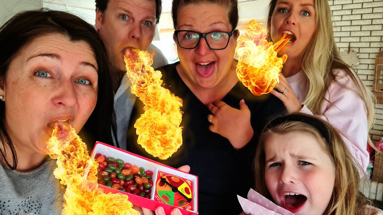 JELLY BEANS MED CHILI🤣SLÅ EN SEKSER &  SMAG😱NADIA BRÆKKER SIG🤮