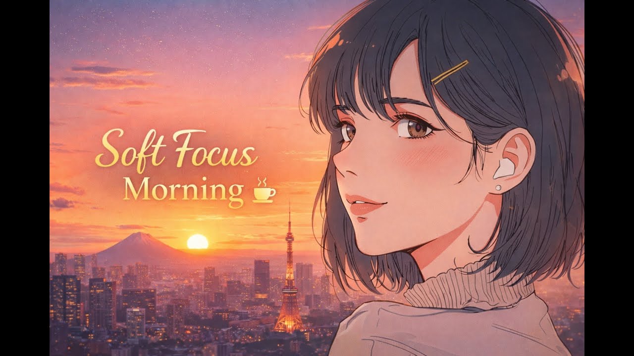Soft Focus Morning ☕ | Calm Lofi & Jazz for Coffee, Work & Gentle Focus　｜コーヒーと始める静かな朝｜