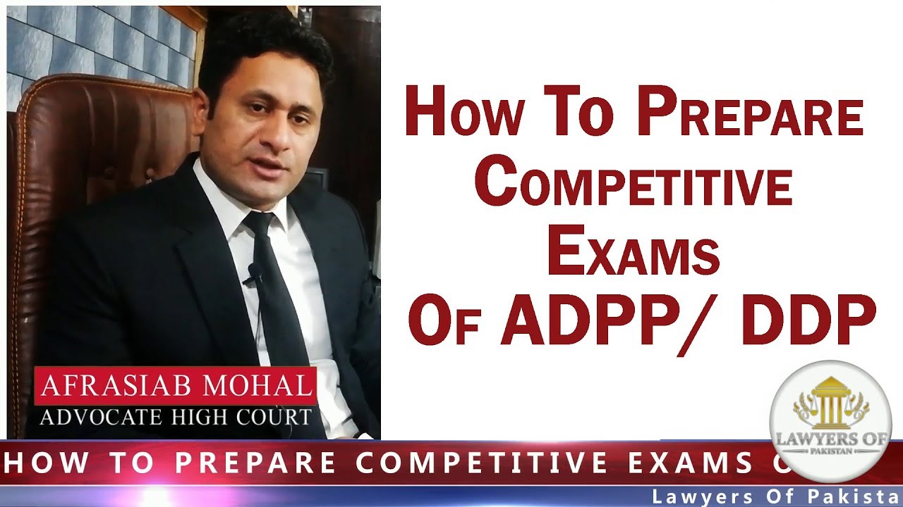 How to prepare Competitive Exams of ADPP / DDP
